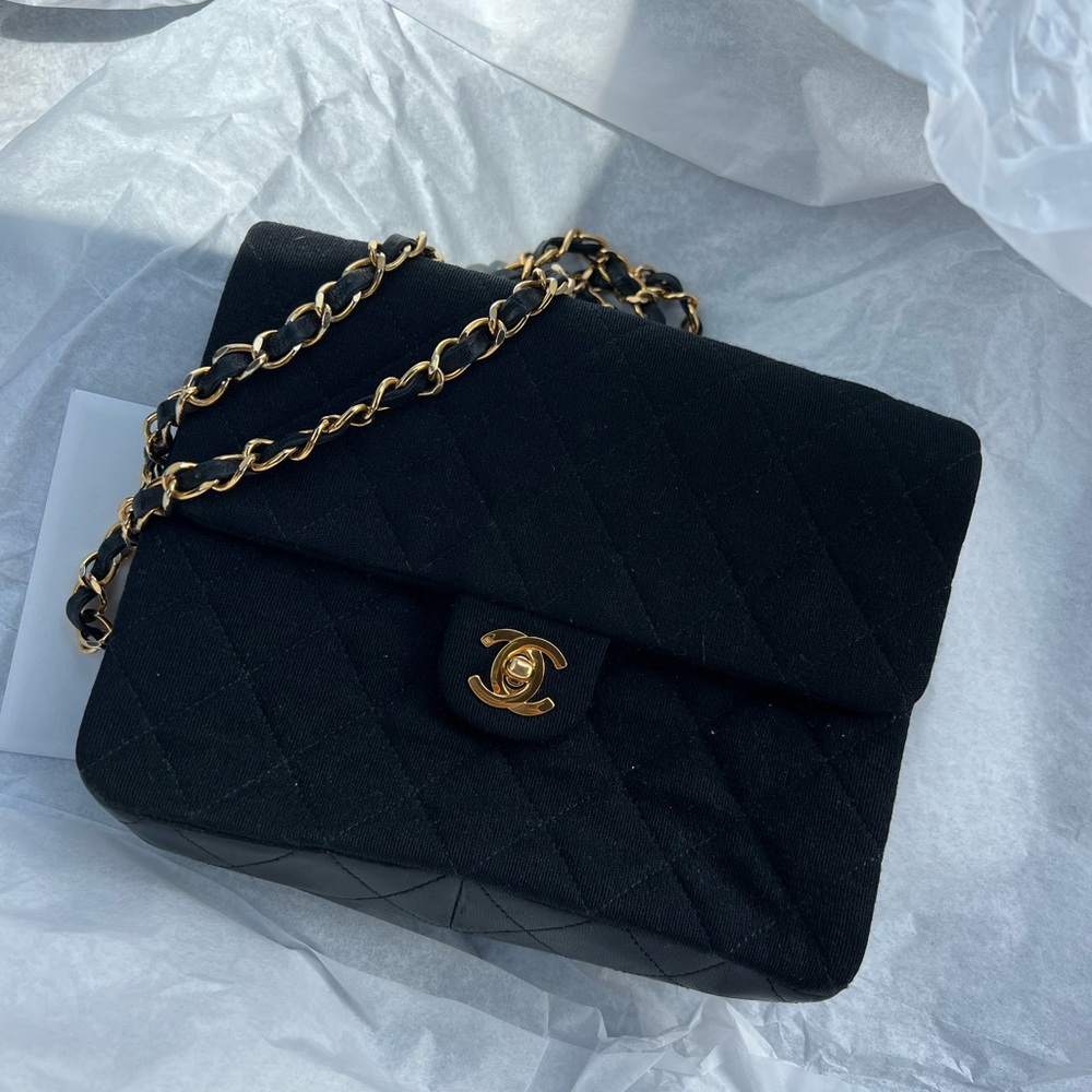 Chanel Matelassé and Leather Mini Flap